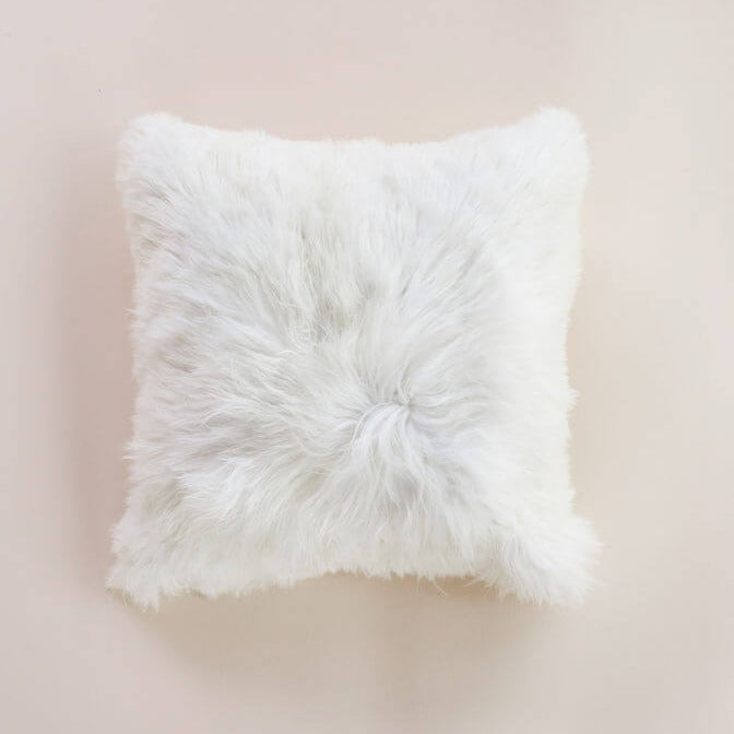 alpaca fur cushion cover white australia#colour_white