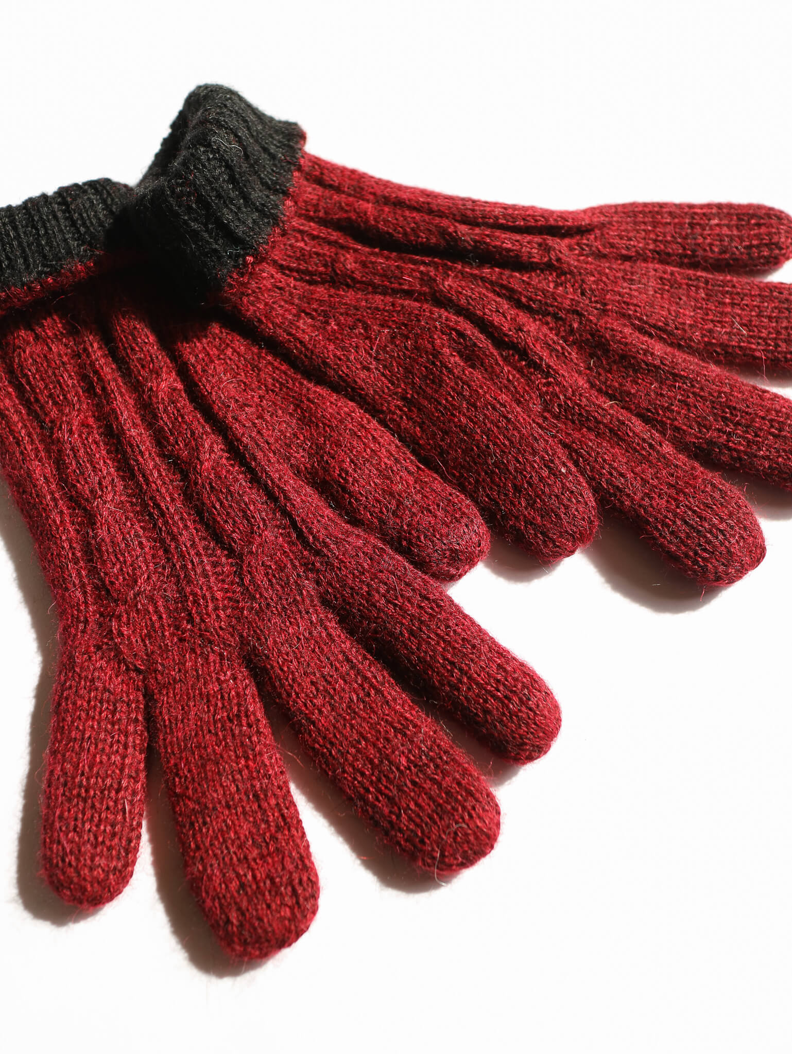 alpaca gloves australia#colour_red-and-black