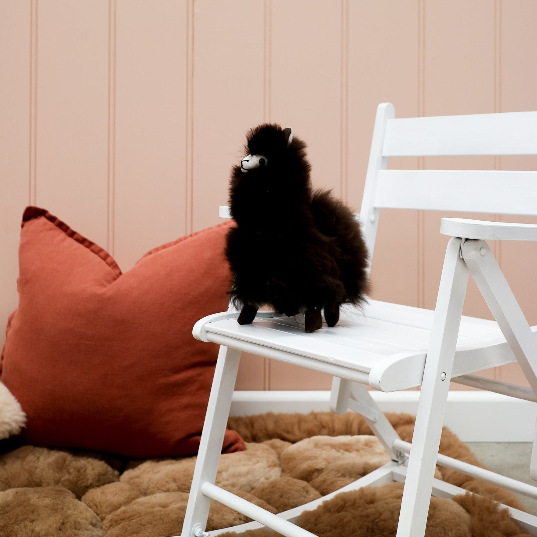 black alpaca plush toy for sale