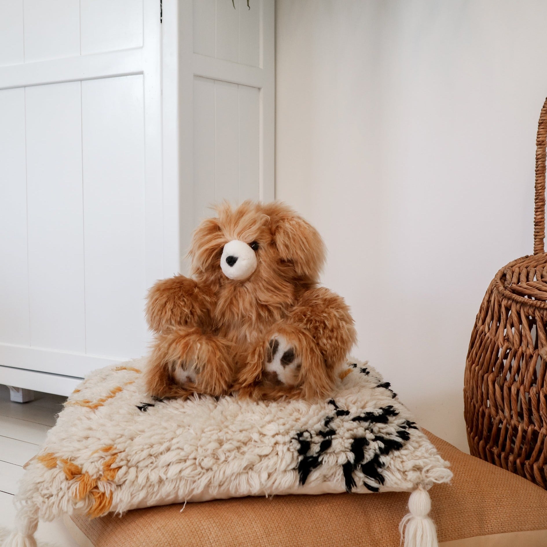 buy alpaca fur teddy bear in melbourne#colour_brown