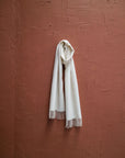 buy baby alpaca white scarf