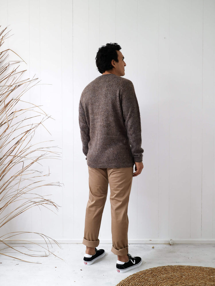 ethically made jumpers for men australia#colour_brown-marle