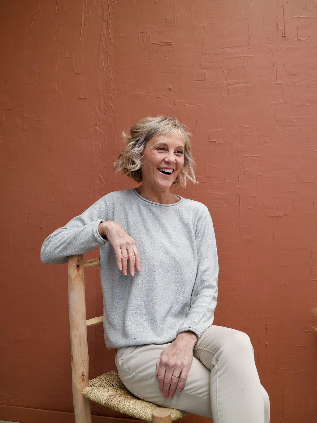 grey long sleeve alpaca knitwear melbourne