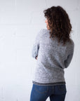 grey marle pattern alpaca sweater