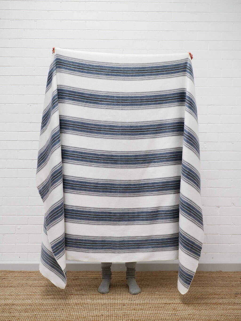 large stripe natural fibre throw australia#colour_winter