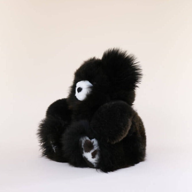 large teddy bear alpaca fleece black#colour_black