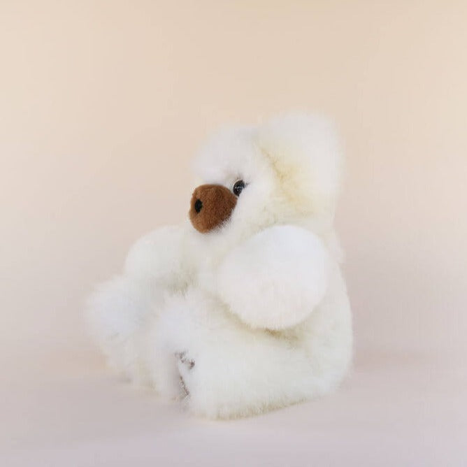 large teddy bear white alpaca fleece#colour_white