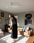 long black knit dress