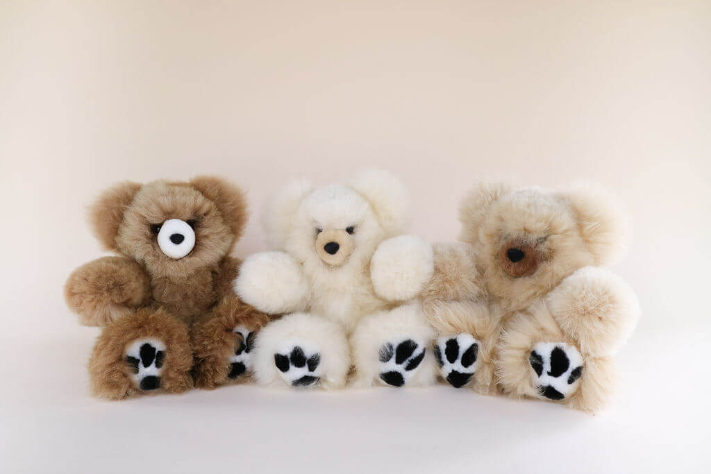 luxury teddy bears in melbourne alpaca fleece#colour_brown