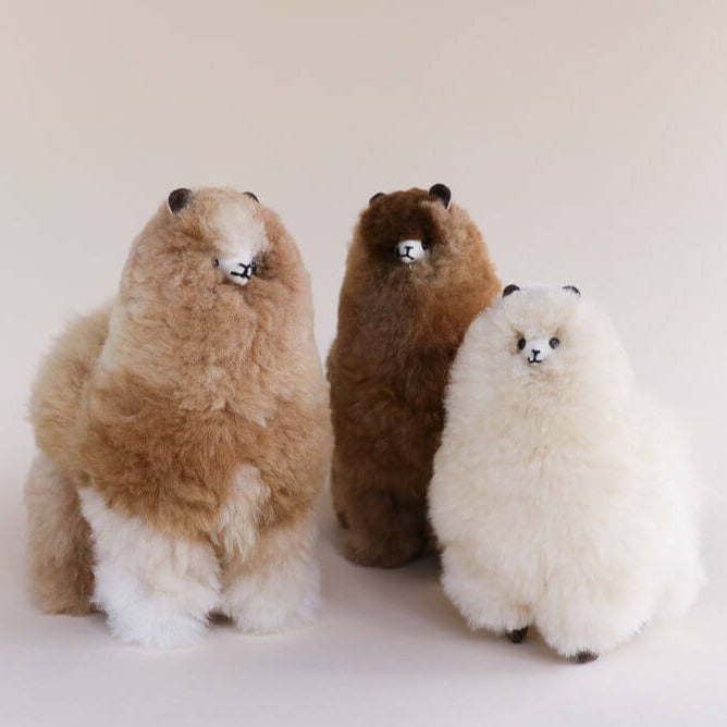 medium alpaca fleece toys in melbourne#colour_beige