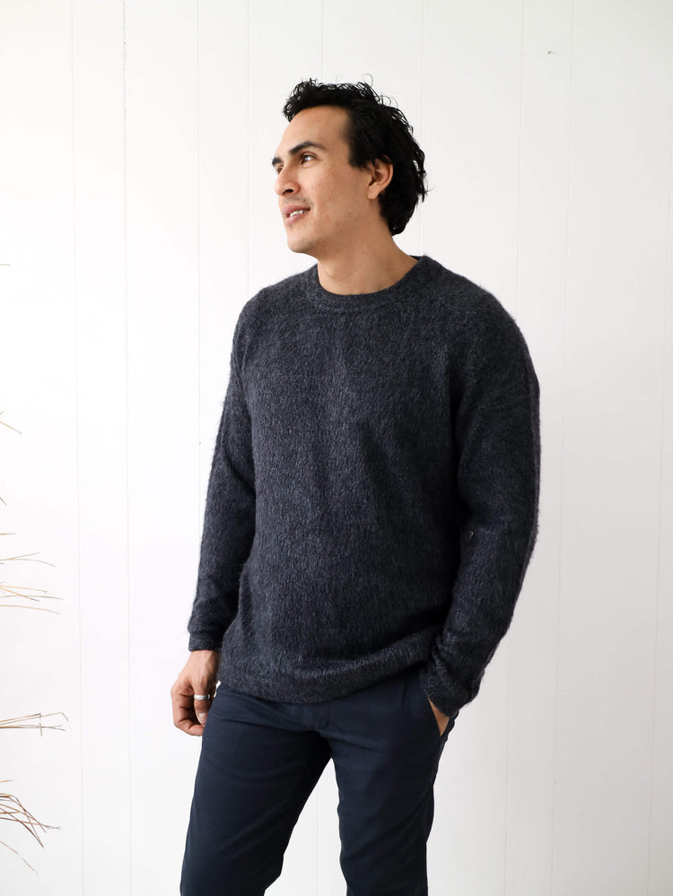 mens alpaca jumper australia#colour_charcoal