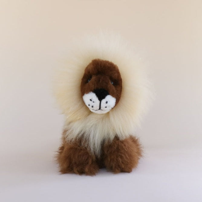 natural fibre toy lion soft toy#colour_brown