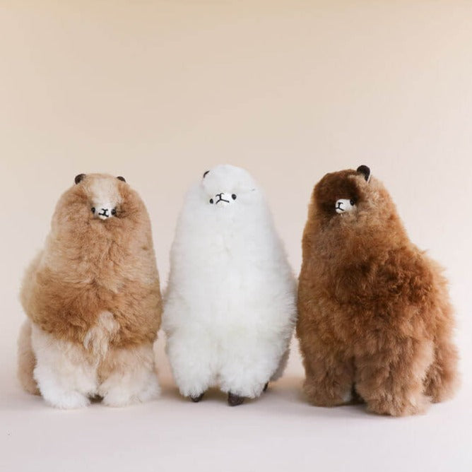 natural fibre white alpaca toy for sale melbourne