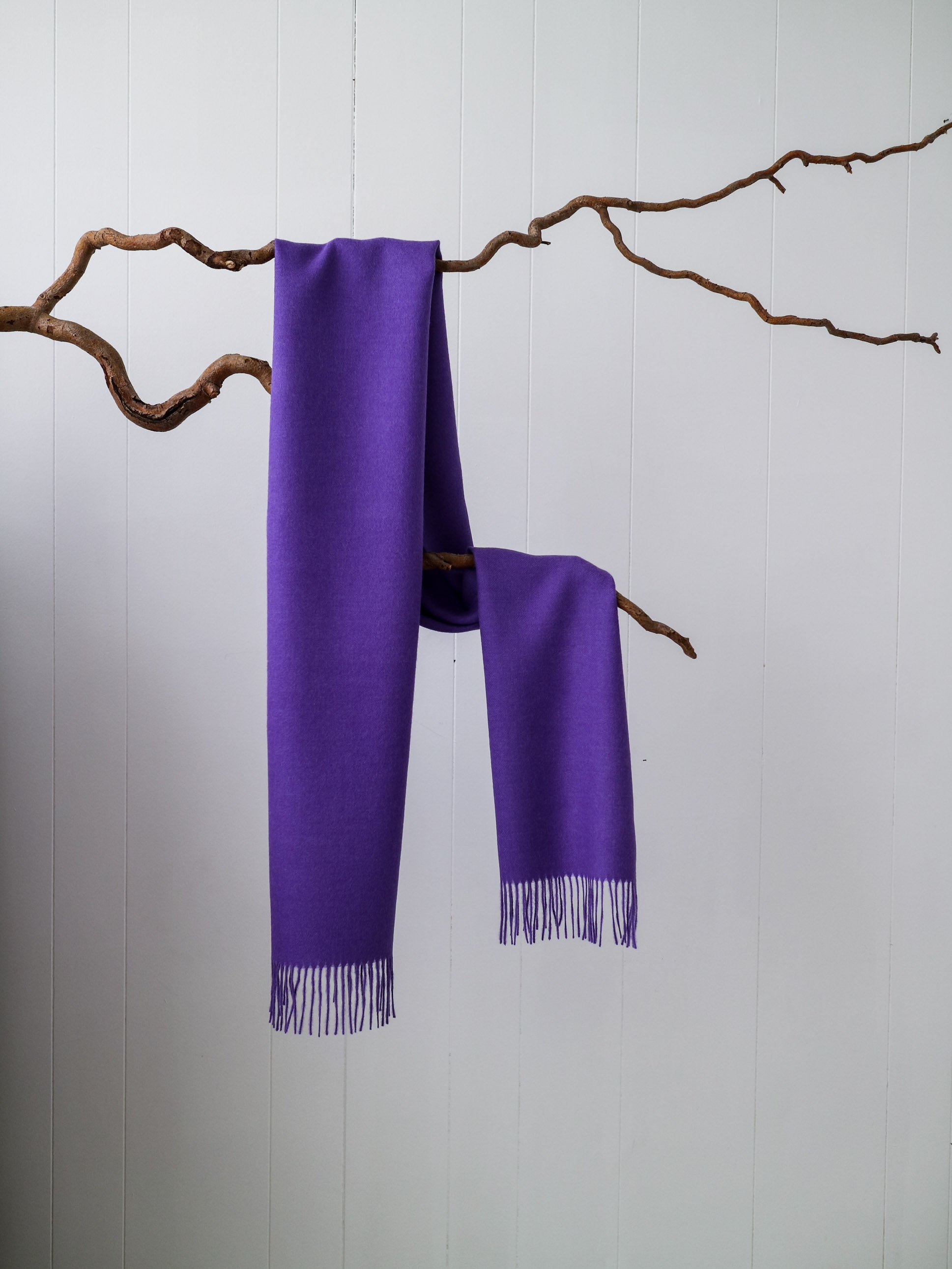 purple baby alpaca scarf
